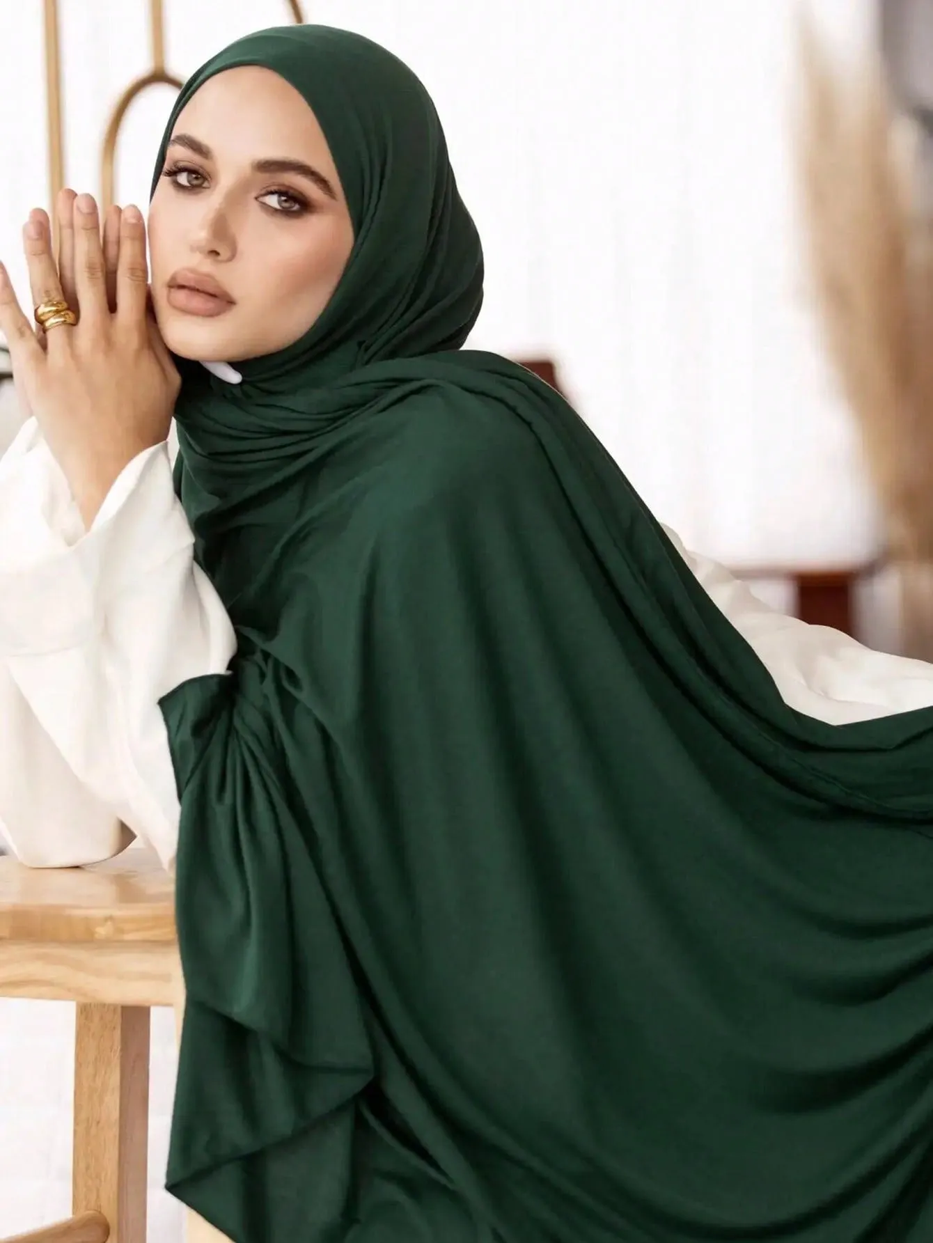1pc Casual Soft And Comfortable Packable Headscarf