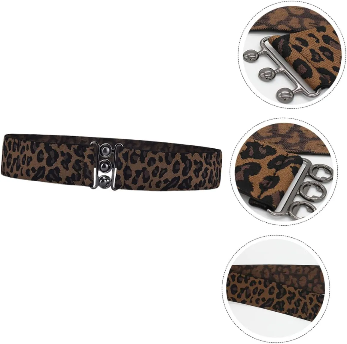 1pc Elastic Belt Girl Wide Belt Women's Clothing Alloy