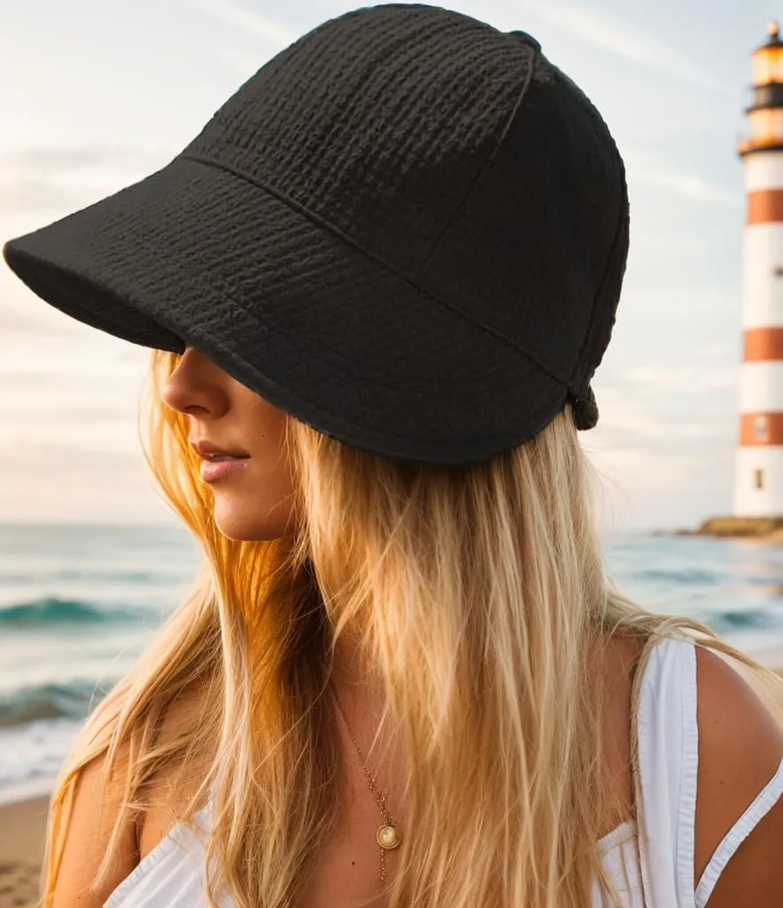 2024 New Womens Sun Hats Women's Outdoor UV-Protection-Foldable Beach Hats,Wide Brim Summer Fisherman's Caps UPF 50 