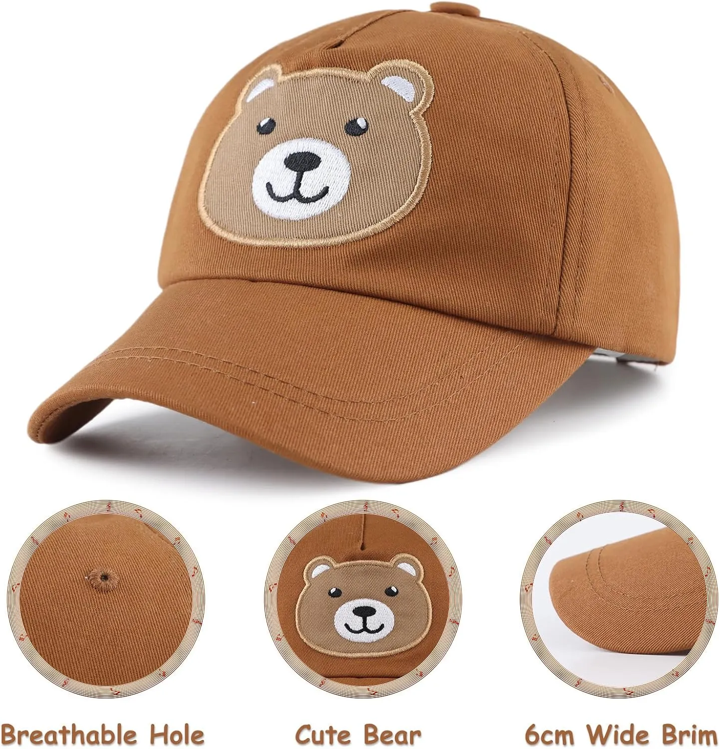 Baby Baseball Cap Toddler Boys Girls Sun Hat Kids Adjustable Cotton Caps Lightweight Trucker Hats