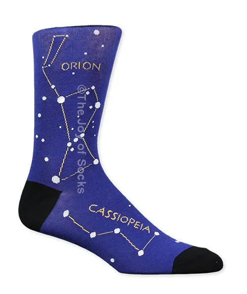 Black and Blue Constellation Socks (Men's)