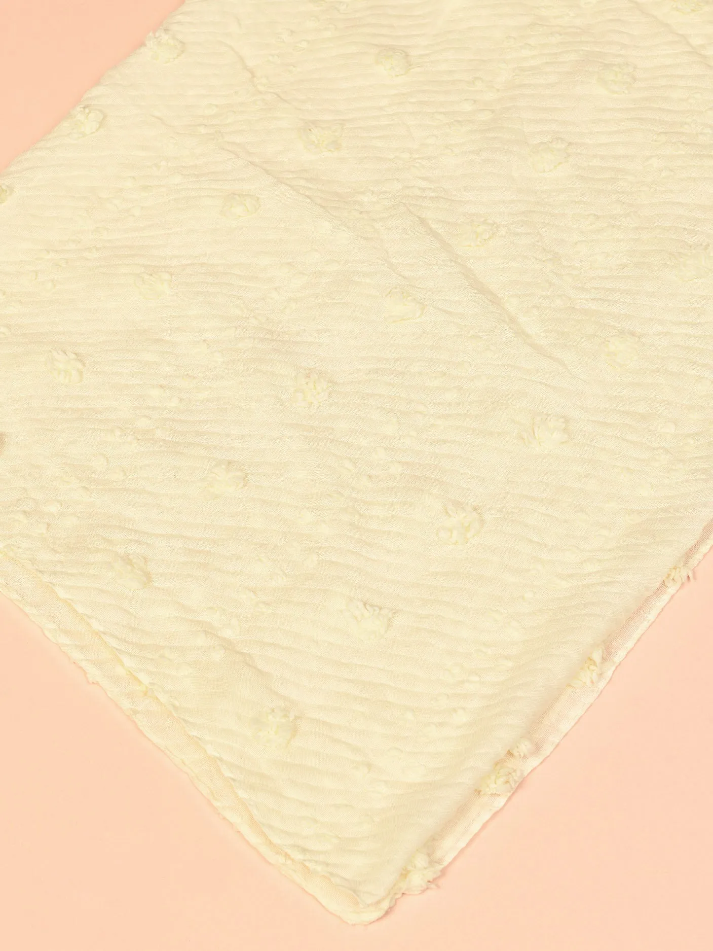 Broshia Viscose Crush Scarf - Off White