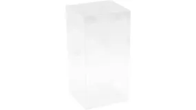 Clear Soft Tall Gift Boxes 4"x4"x8" 16 Pack