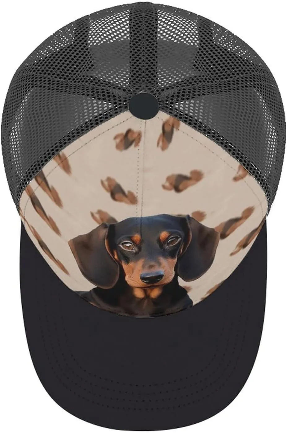 Dachshund Dog Adult Baseball Cap Hollow Baseball Hat Sun Visor Hat Adjustable Golf Hat for Men Women