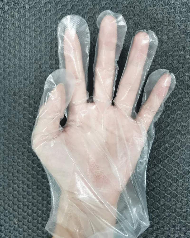 Disposable gloves, transparent food grade gloves, health gloves, 25PCS/Box