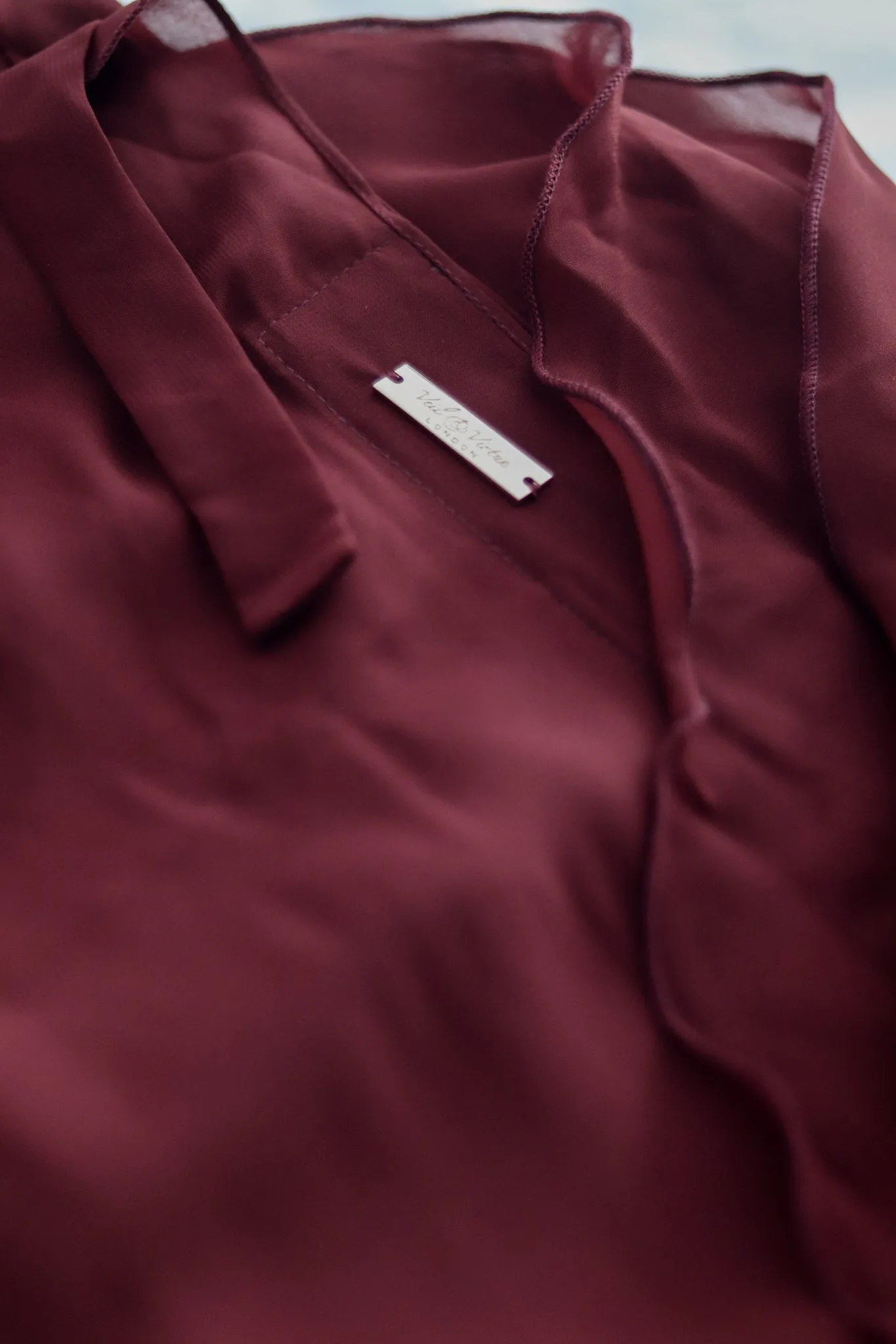 Double Layer Niqab Maroon