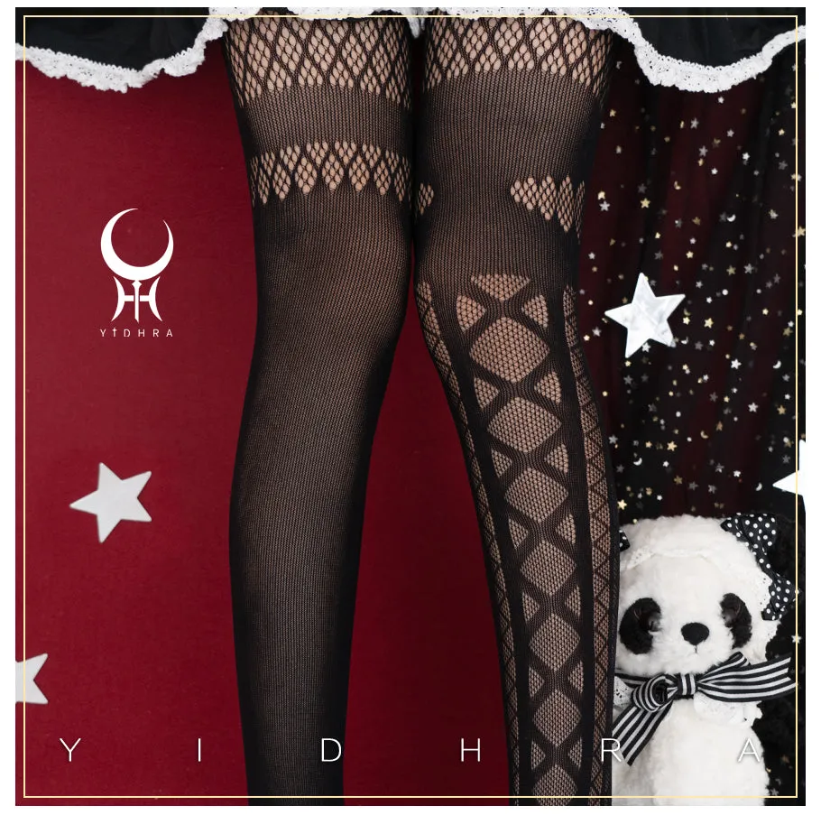 Dream Witch Devil Black & White Stockings Pantyhose Garment