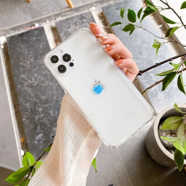 Face Mask Transparent iPhone Case