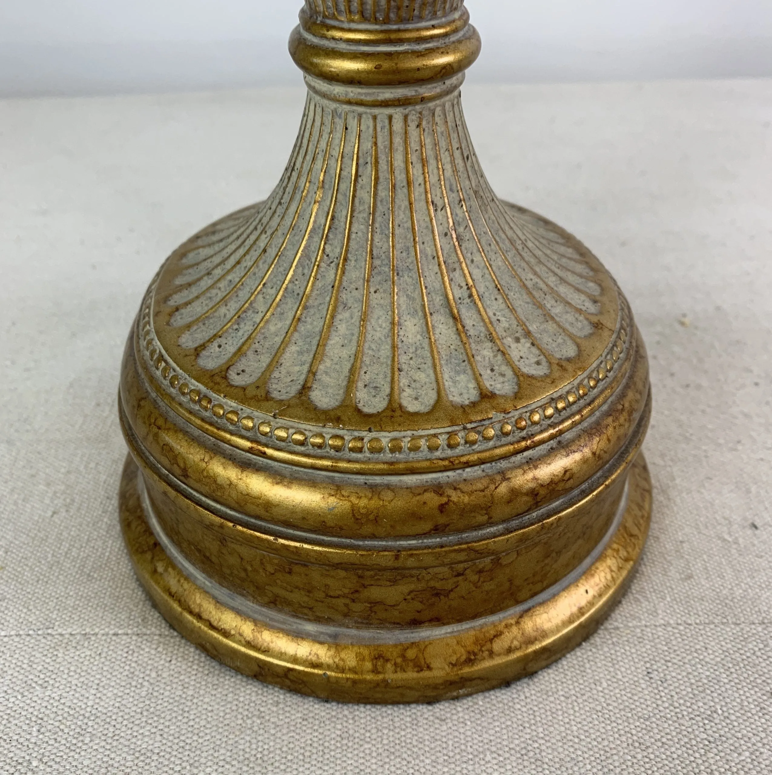 Fine Arts Lamps Table Lamp, Gilded, Frosted Glass, Custom Shade