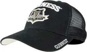 Guinness Full Black Trucker Mesh Adjustable Signature Baseball Cap