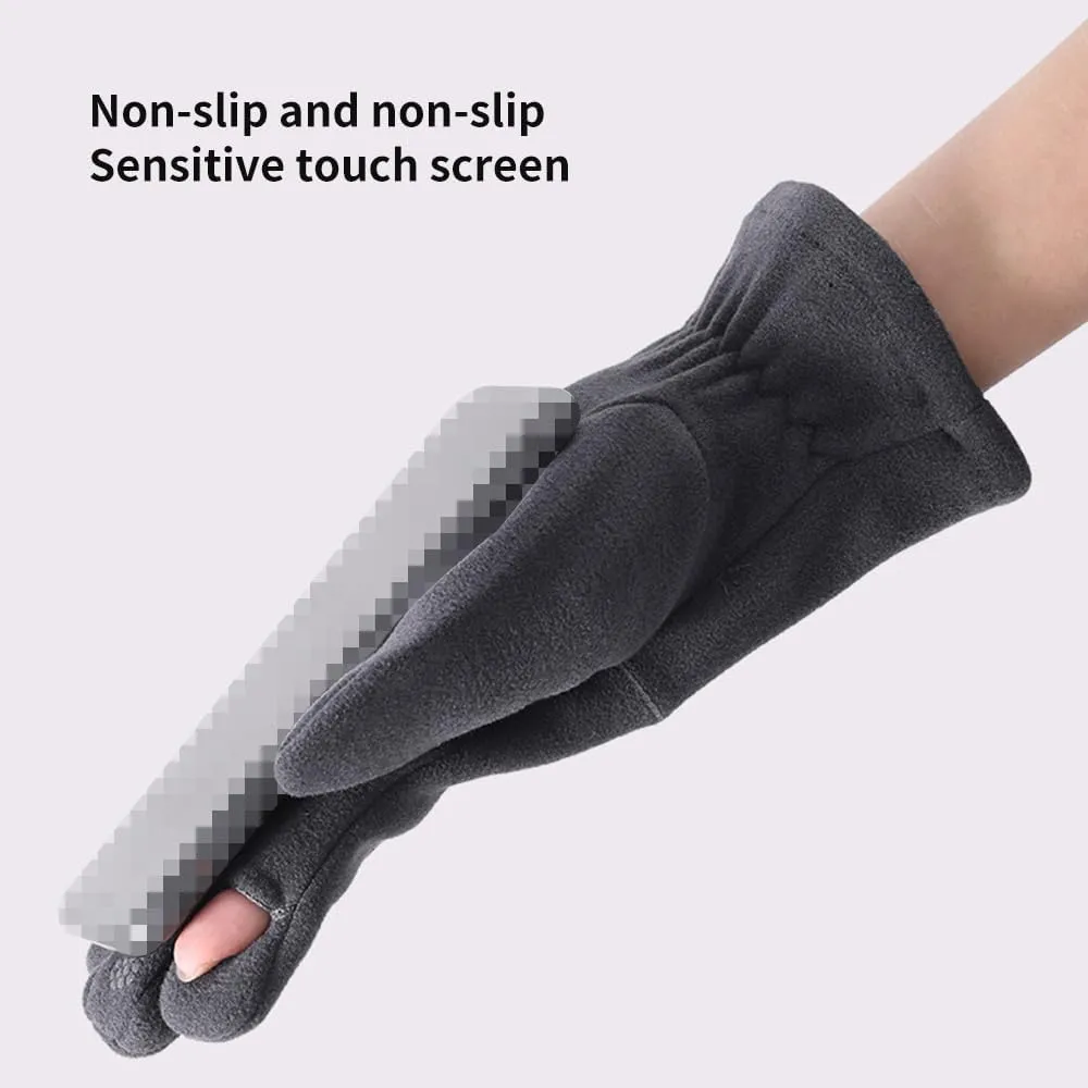 Hand Warmers Gloves Gloves Thickened Warm Winter Gloves Touch Screen Gloves Waterproof Fashion Non-Slip Cycling Gloves Gloves Winter