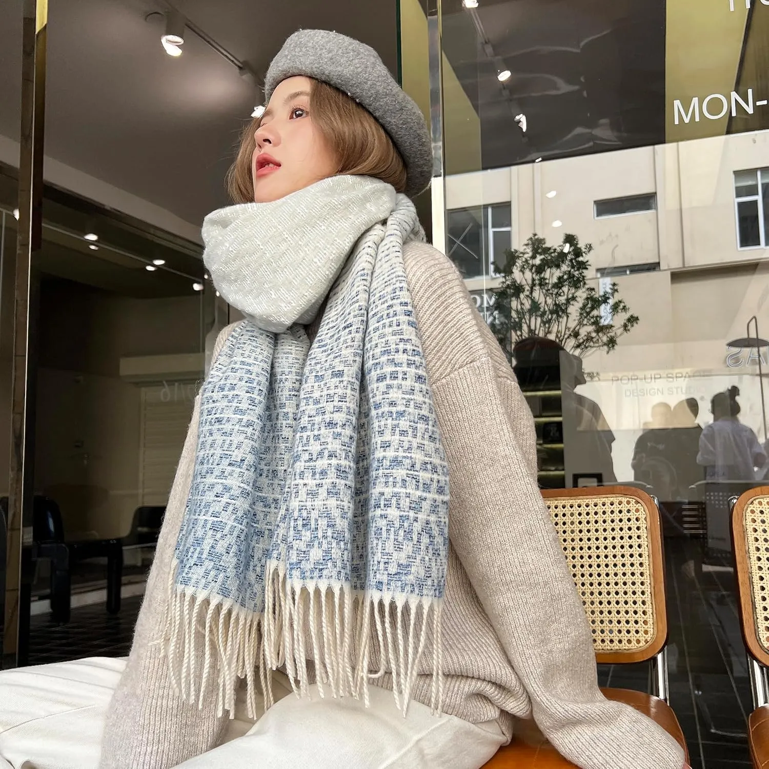 iCuviy Large Soft Scarves Pashmina Shawls & Wraps for Women Cashmere Feel Women's Scarves