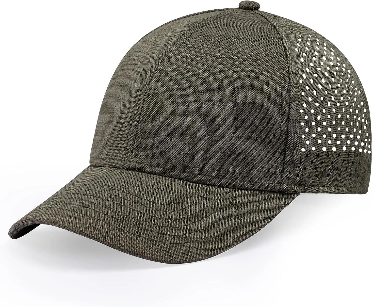 Men's Oversize XXL Baseball Cap Adjustable Performance Snapback Hat Laser Perforated Cap Plus Size for Big Head