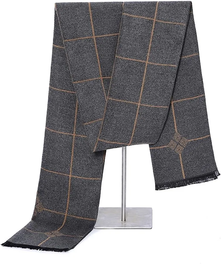 OHAYOMI Mens Scarf Winter Fashion Formal Soft Scarves for Men