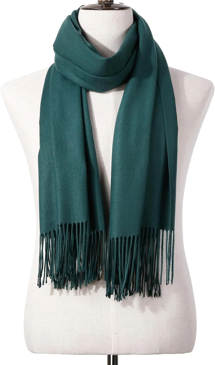 OHAYOMI Womens Pashmina Shawl Wrap Soft Warm Scarf Solid Color Pashmina