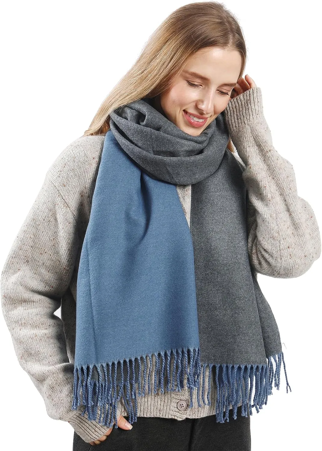 Pashmina Shawl Wraps Cashmere Feel Scarves Fashion Thick Soft Scarf for Women Evening Wedding Bridesmaid Gifts