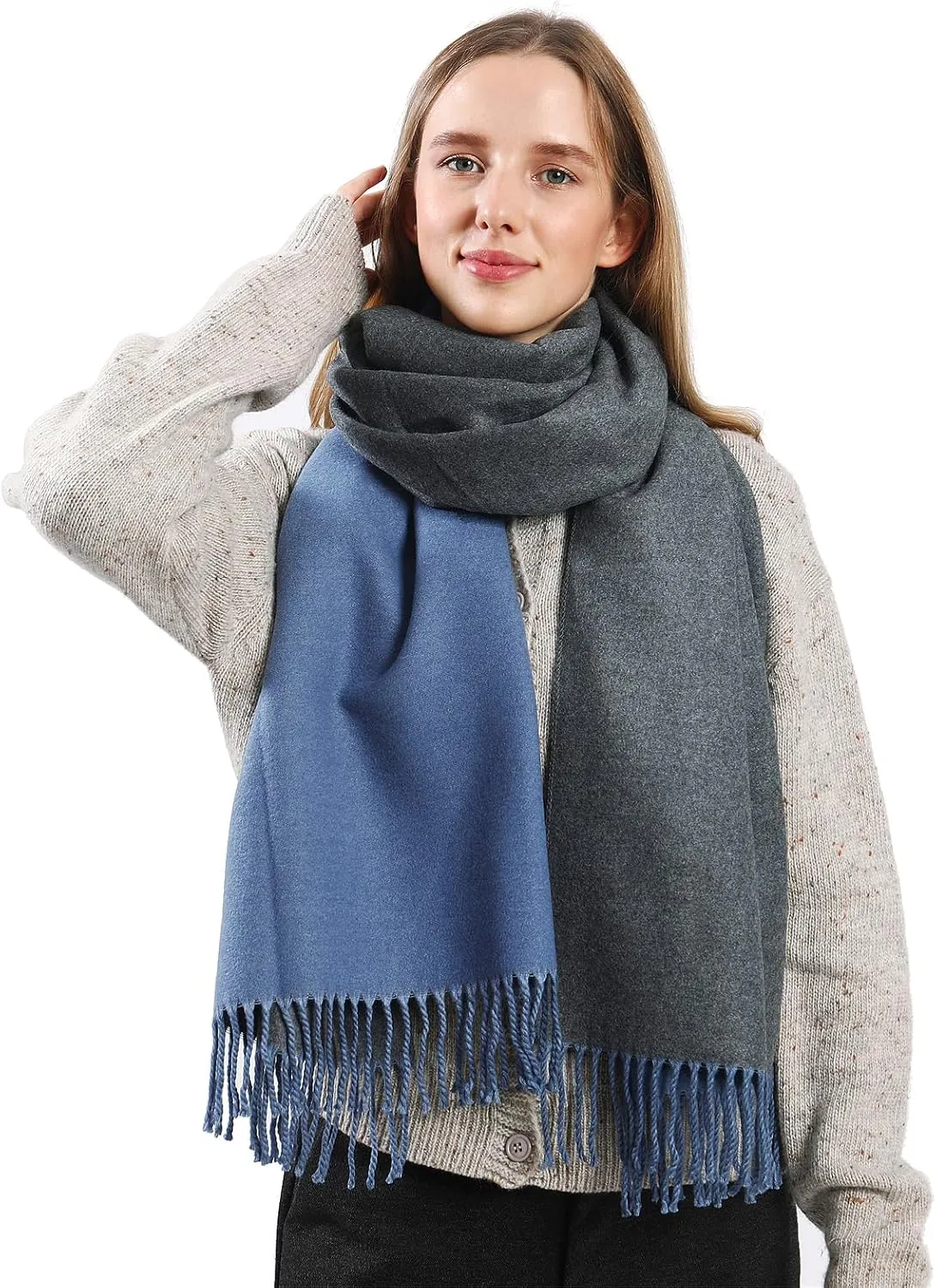 Pashmina Shawl Wraps Cashmere Feel Scarves Fashion Thick Soft Scarf for Women Evening Wedding Bridesmaid Gifts