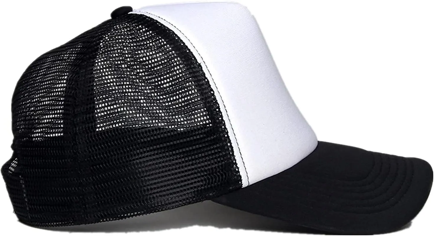 Personalized Picture Text Logo Colorful Unisex Adjustable Trucker Hat Custom Mesh Baseball Cap