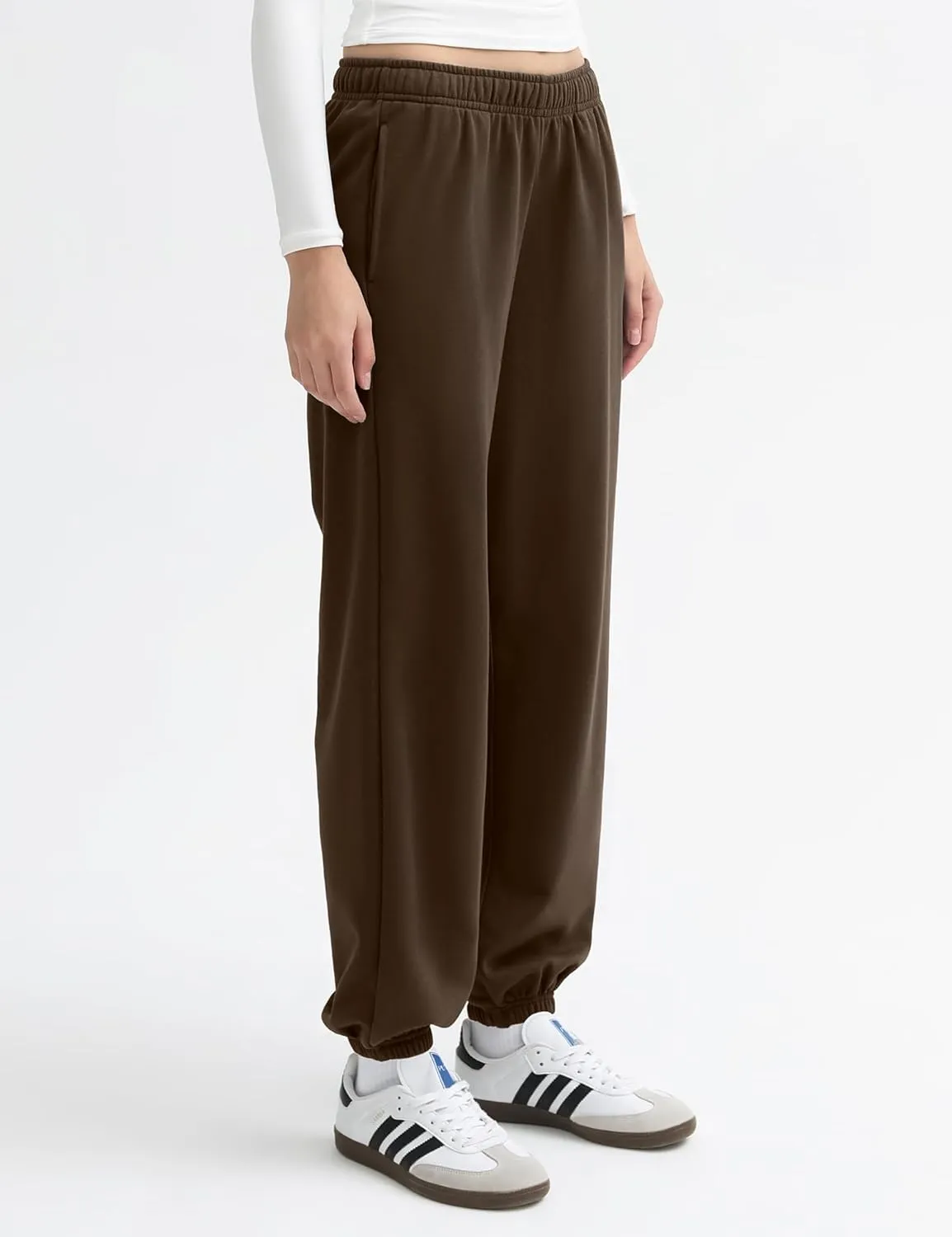 PUMIEY Women's Sweatpants High Waisted Baggy Sweat Pants Workout Casual Joggers Pants Airy Collection