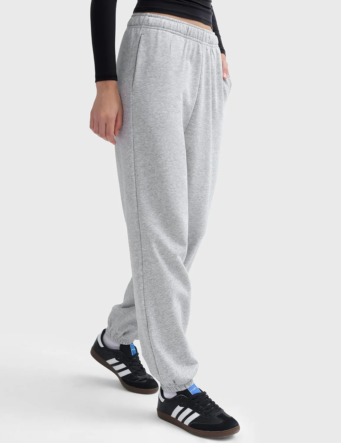 PUMIEY Women's Sweatpants High Waisted Baggy Sweat Pants Workout Casual Joggers Pants Airy Collection
