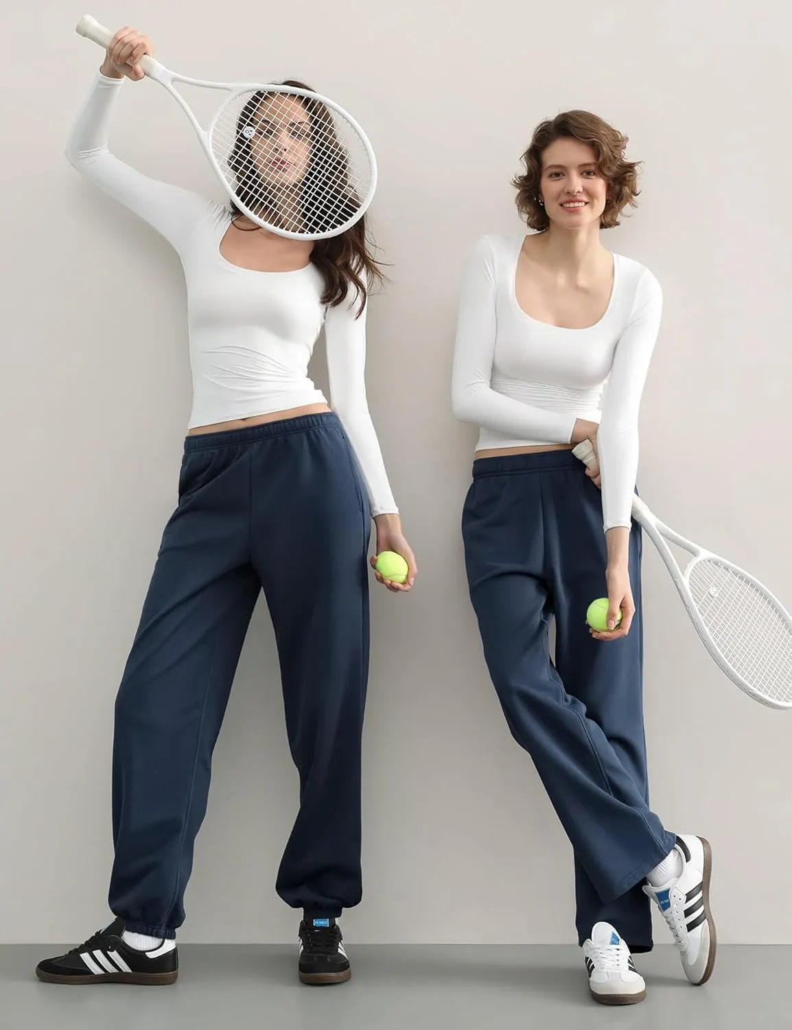 PUMIEY Women's Sweatpants High Waisted Baggy Sweat Pants Workout Casual Joggers Pants Airy Collection