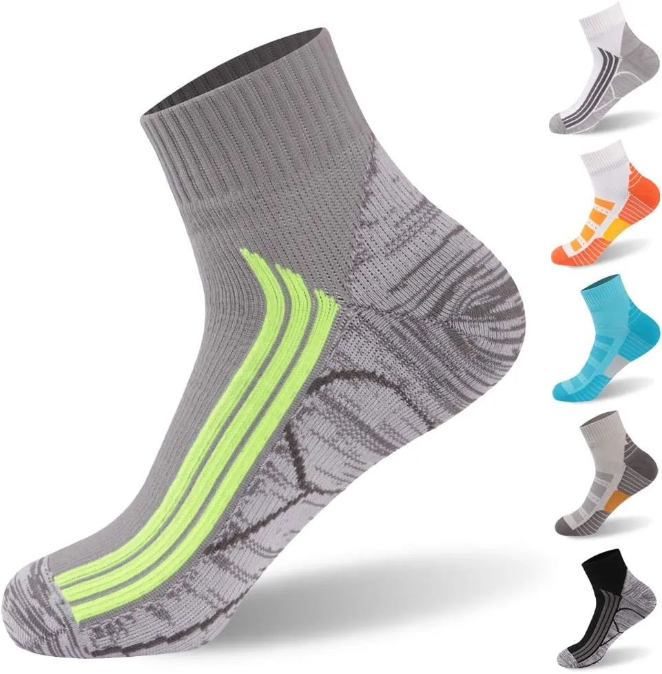 RANDY SUN Waterproof Socks, Unisex Cycling/Hunting/Fishing/Running Ankle Socks 1&2 Pair
