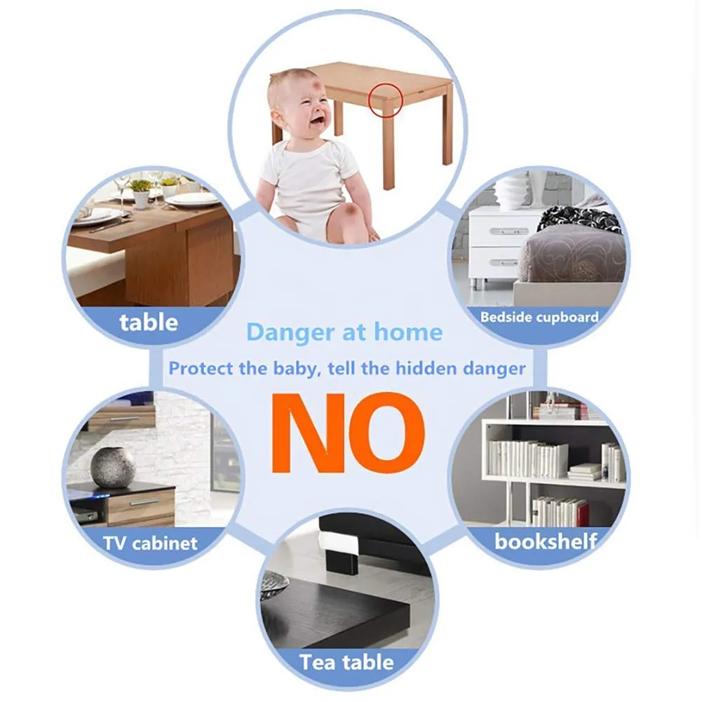 ‎SHOWAY Corner Guards (12 Pack) Clear Protectors | High Resistant Adhesive Gel Best Baby Proof Stop Child Head Injuries Tables, Furniture & Sharp Corners Proofing (L-Shaped).