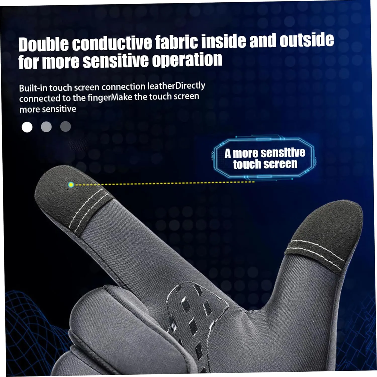 Thermal Gloves Non-Slip Winter Gloves Windproof and Waterproof Screen Touch Gloves Hand Warmers Gloves Thermal Gloves Men Cycling Gloves Ski Gloves for Running Cycling Driving Hiking
