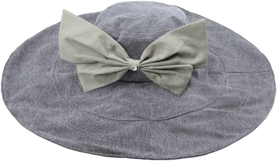 Women's Foldable Floppy Reversible Travel Beach Sun Visor Hat Wide Brim UPF 50 